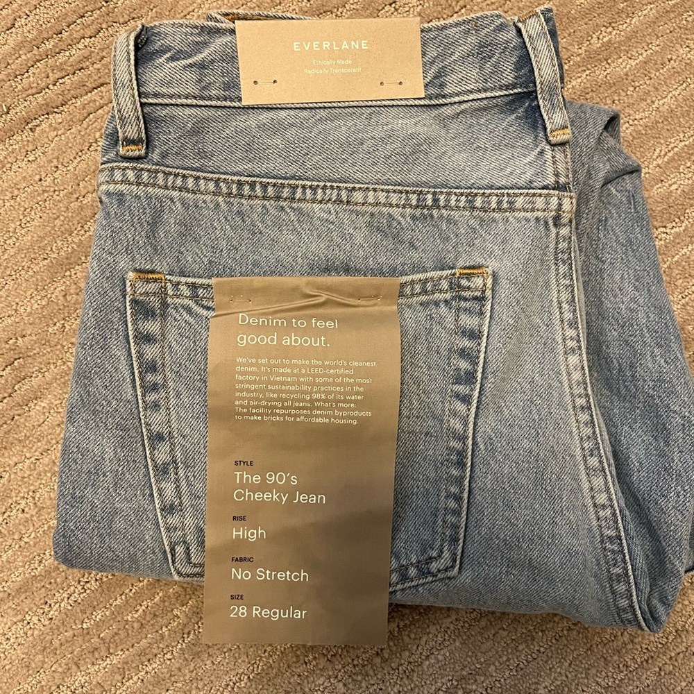 Everlane 90's Cheeky Jeans in Blue Denim